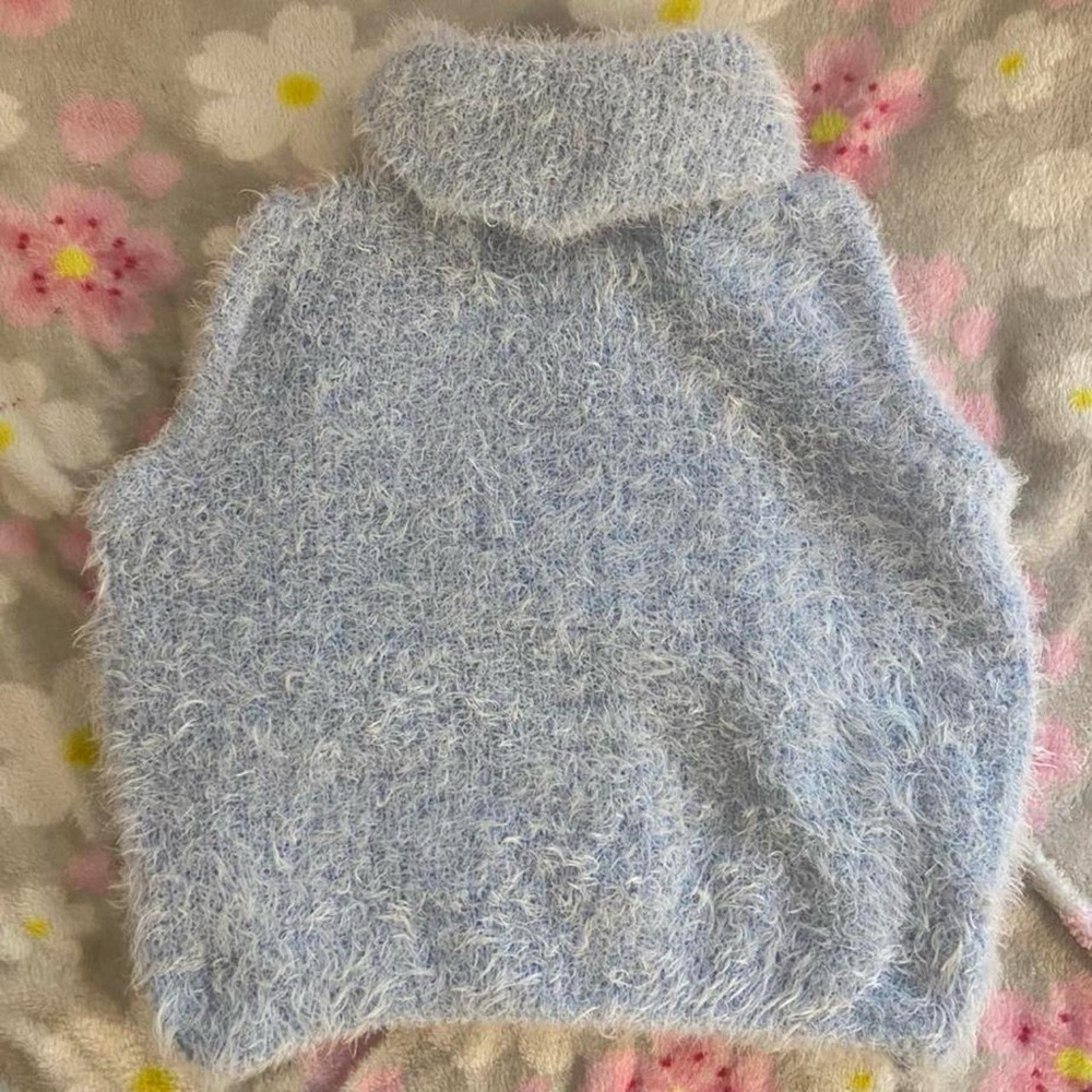 Ashley By 26 International Blue Turtleneck Sweater